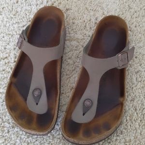 Birkenstock Gizeh Gray Sandals 38